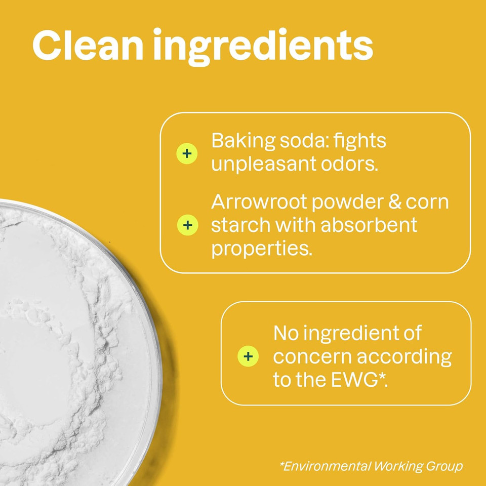 ATTITUDE Plastic-Free Deodorant, EWG Verified, Aluminum Free, Vegan Naturally Sourced Body Deodorants for Women & Men, Dermatologically Tested, Lemon Leaves, 85 grams