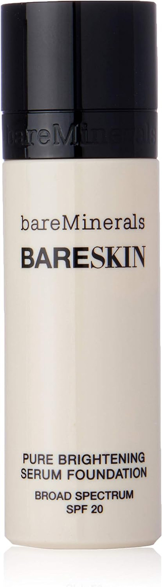 bareMinerals Bareskin Pure Brightening Serum Foundation Spf 20 Bare Porcelain 01 For Women 1 Oz Foundation, 30 millilitre