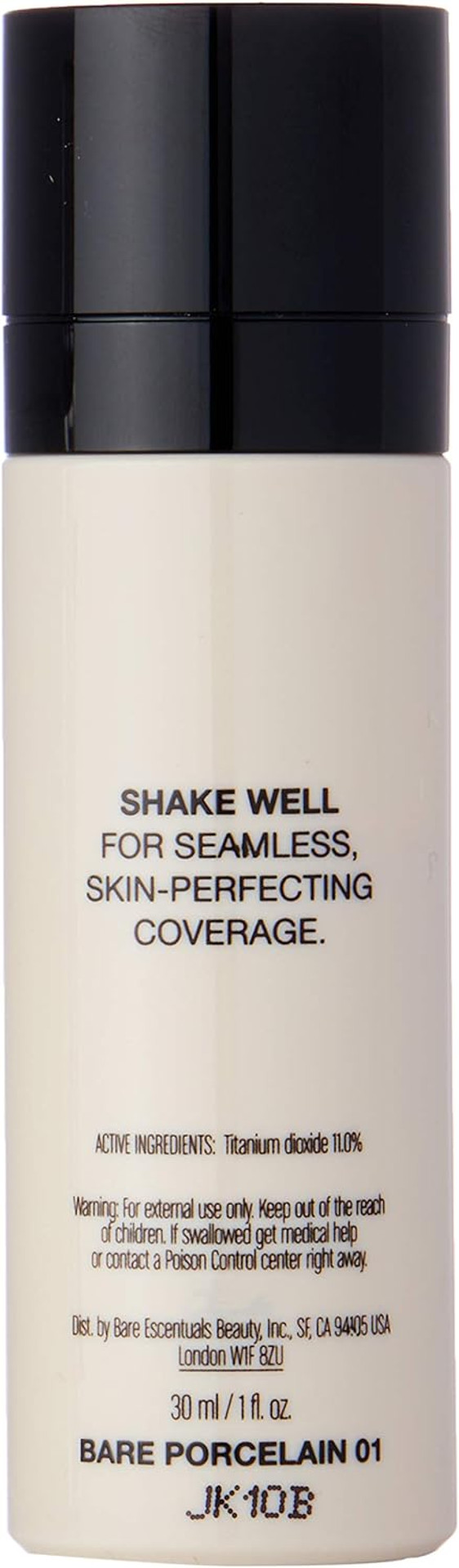 bareMinerals Bareskin Pure Brightening Serum Foundation Spf 20 Bare Porcelain 01 For Women 1 Oz Foundation, 30 millilitre