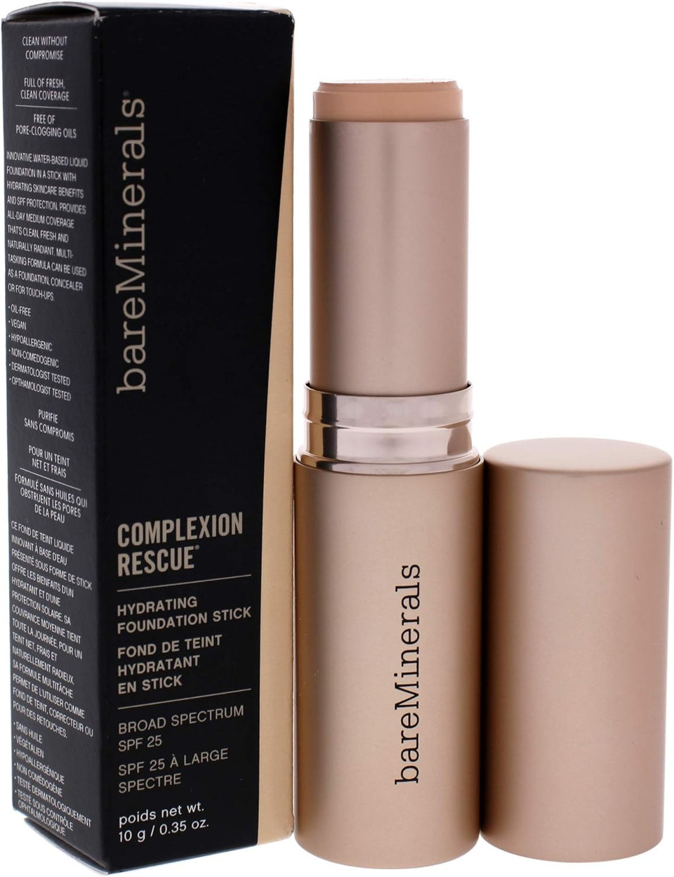 Complexion Rescue Hydrating Foundation Stick SPF 25-04 Suede by bareMinerals for Women - 0.35 oz Foundation