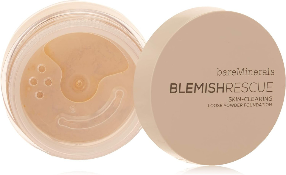 bareMinerals Blemish Rescue Skin-Clearing Loose Powder Foundation - 2W Light For Women 0.21 Oz Foundation