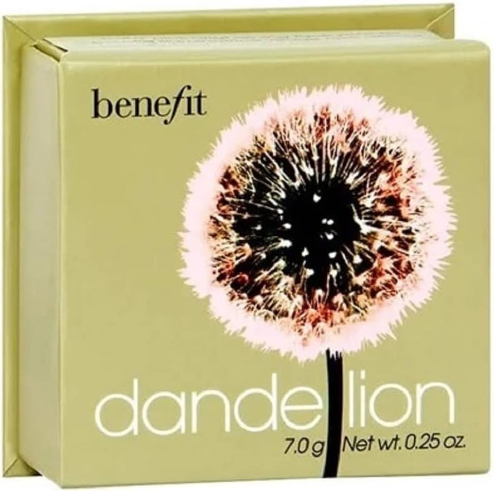 BENEFIT dandelion TRAVEL SIZE MINI 3.5 g Net wt. 0.12 oz. baby-pink brightening face powder