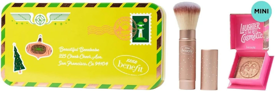 Benefit Terra Spark golden shimmer brick-red Blush n Brush set LIMITED EDITION (Worth £43.50)