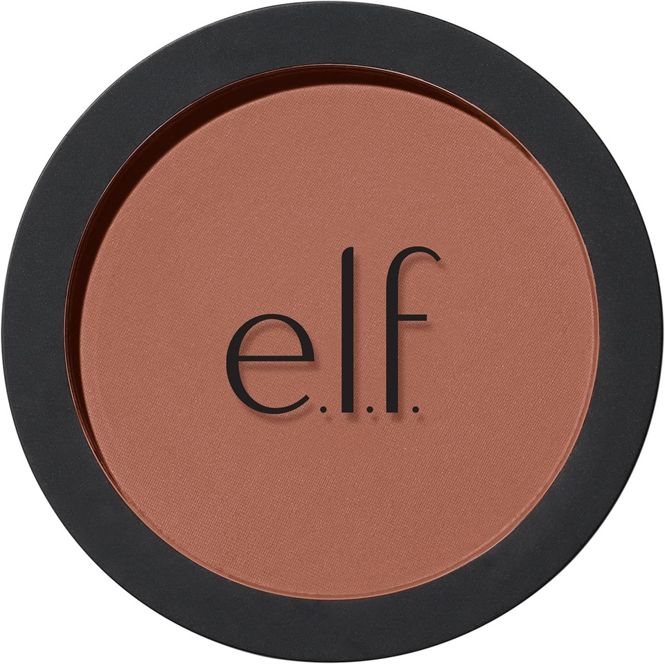 e.l.f. Primer-infused Bronzer (Long-Wear/Matte/Bold/Lightweight/Blends Easily/Contours Cheeks/All-Day Wear), Forever Sunkissed, 1 count