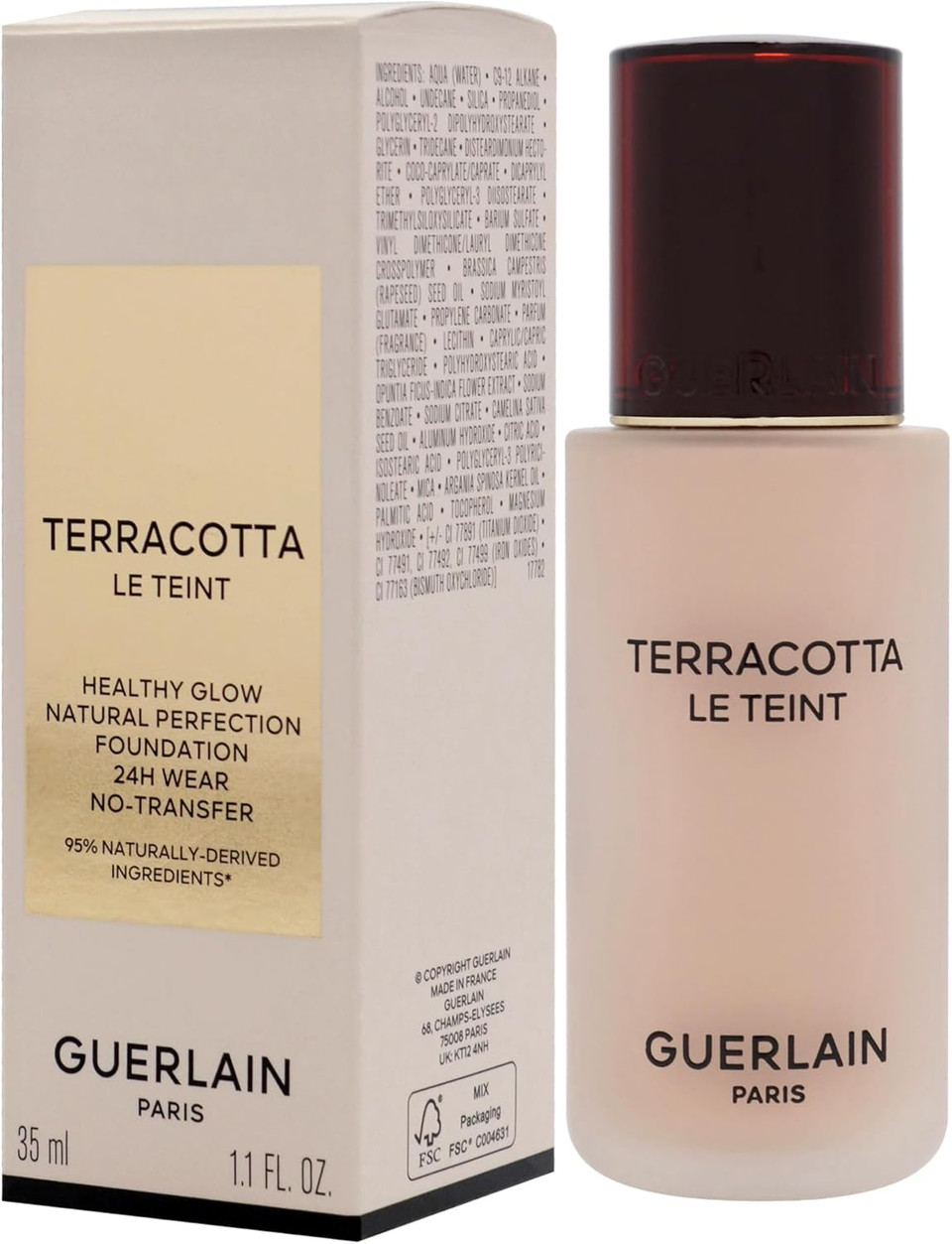 Terracotta Le Teint Foundation - 1N Neutral by Guerlain for Women - 1.1 oz Foundation