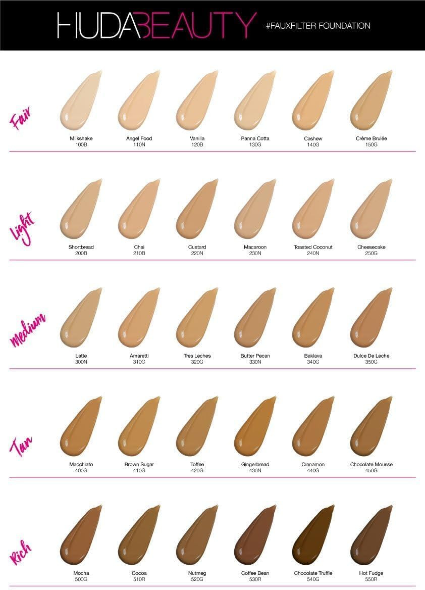 HUDABEAUTY #FauxFilter Foundation 35ml Tres Leches 320G Gold