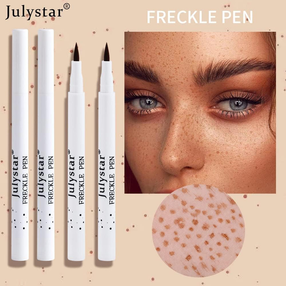 Julystar Natural Makeup Simulation Freckle Pen (02#), Waterproof, Long-Lasting, Unisex, 1.5g