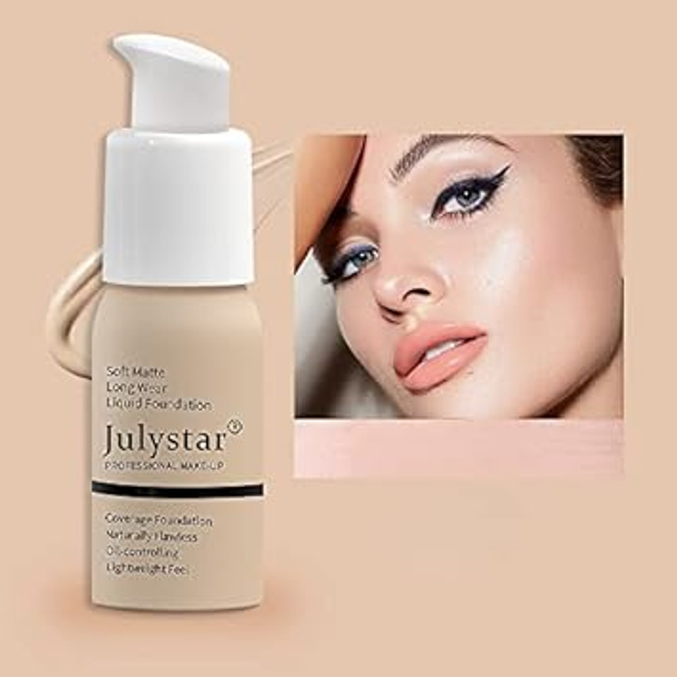 Julystar make up, moisturize, repair foundation make-up, waterproof, long-lasting, concealer, liquid foundation, beauty makeup (01#), 30 g (Pack of 1) Julystar make up, moisturize, repair foundation make-up, waterproof, long-lasting, concealer, liquid foundation, beauty makeup (01#), 30 g (Pack of 1)