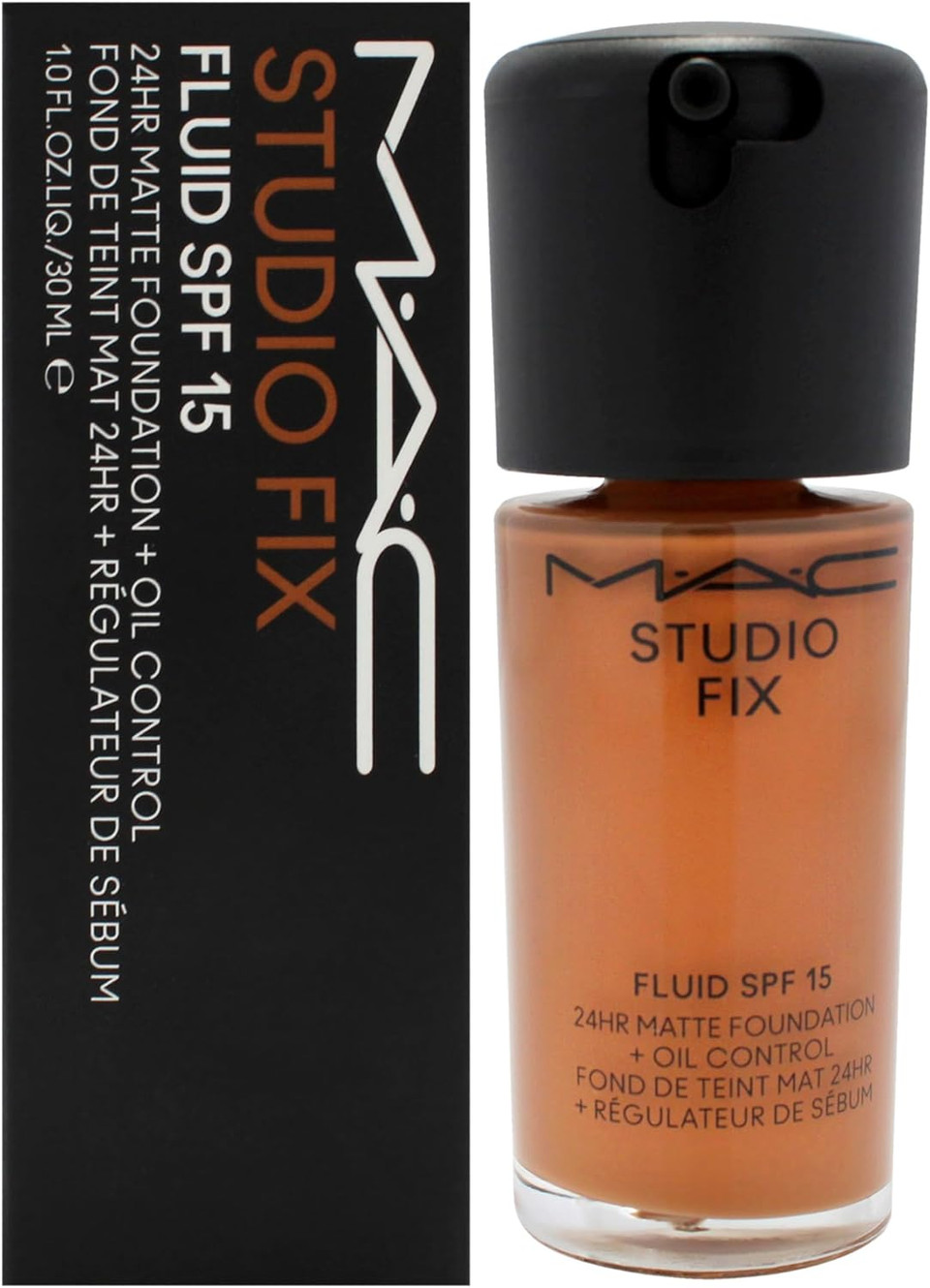 Studio Fix Fluid SPF 15 24Hr Matte Foundation Plus Oil Control - NW45 by MAC for Women - 1 oz Foundation