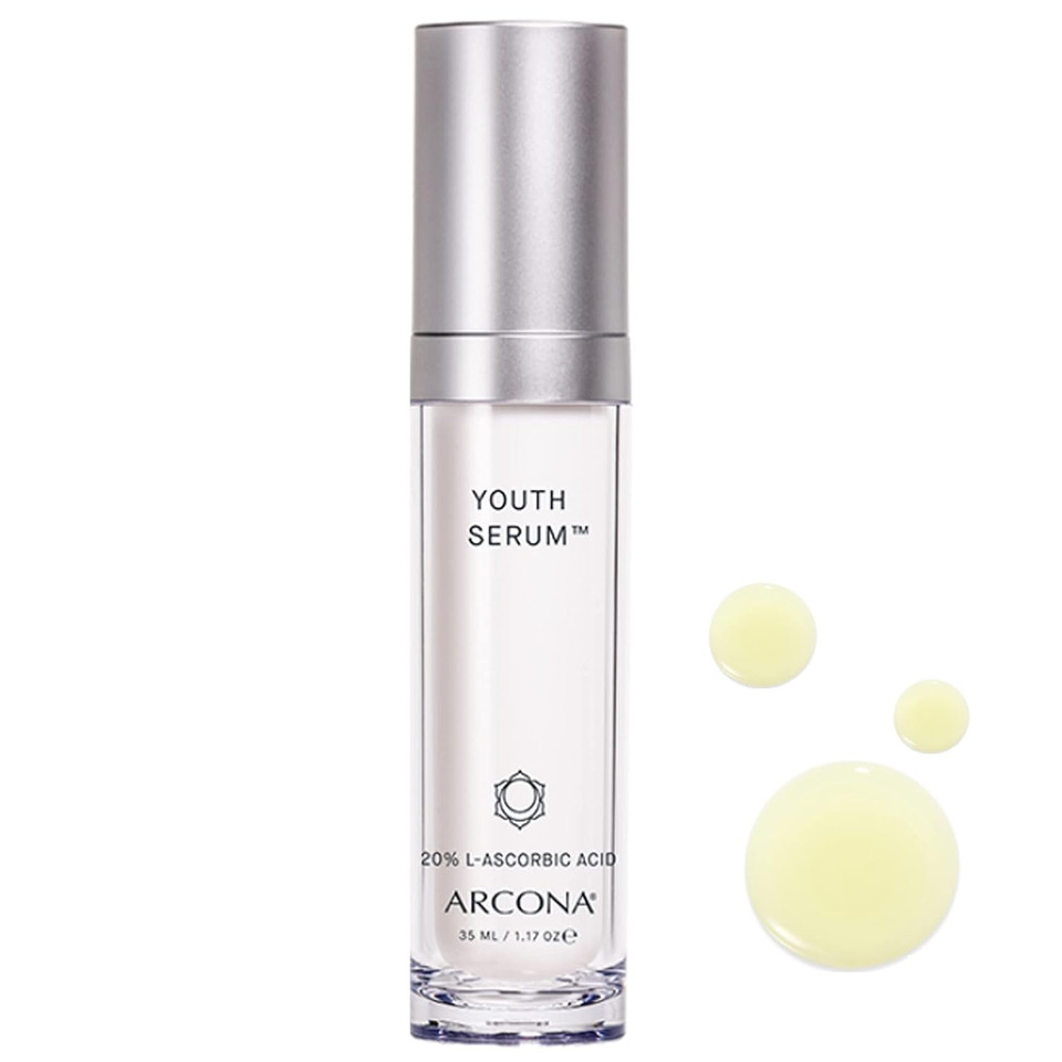Arcona Youth Serum - 20% Vitamin C, Bioflavonoids From Wine Extract Brightens, Tones + Firms Skin. Made In The Usa