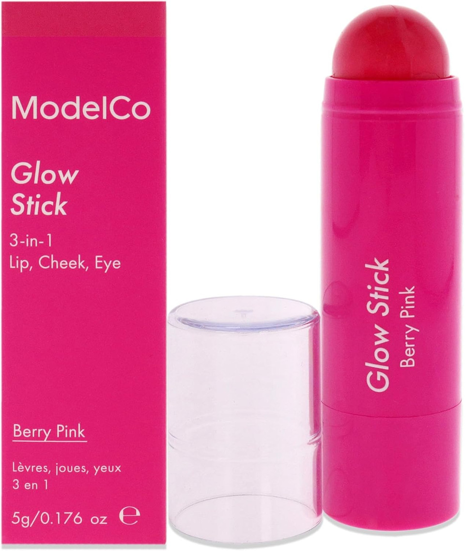 ModelCo Glow Stick 3-In-1 - Natural Rose for Women 0.176 oz Makeup