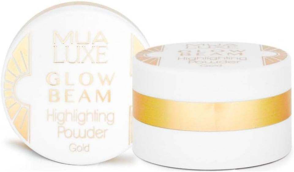 MUA Luxe Glow Beam Highlighting Powder - Gold - MUA LUXE