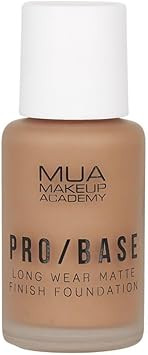 MUA Makeup Academy Pro/Base Full Coverage Long Wear Matte Finish Foundation, Shade #180, 30 ml - Vegan & Cruelty Free