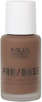 MUA Makeup Academy Pro/Base Full Coverage Long Wear Matte Finish Foundation, Shade #190, 30 ml - Vegan & Cruelty Free
