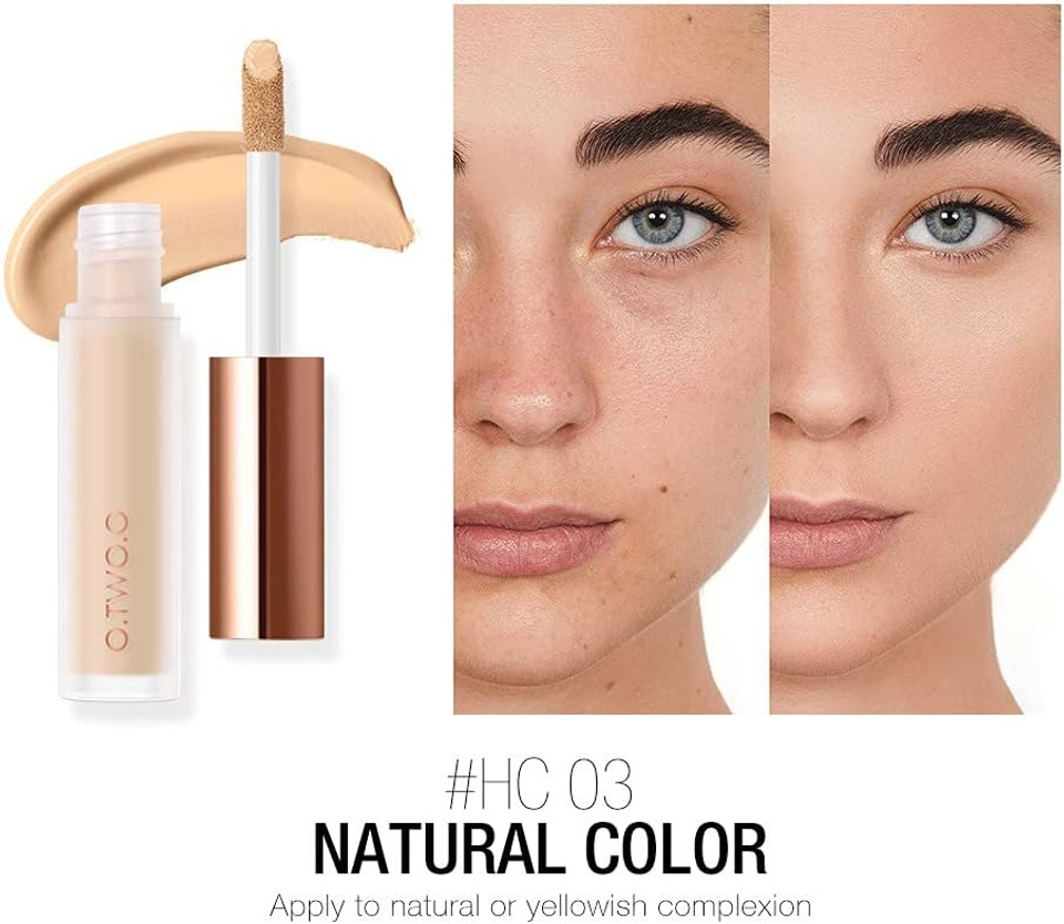 O.TWO.O Light Concealer Milk Lasts to Cover Dark Circle Acne Impression Liquid Foundation Concealer Makeup (03#natural color) O.TWO.O Light Concealer Milk Lasts to Cover Dark Circle Acne Impression Liquid Foundation Concealer Makeup (03#natural color)