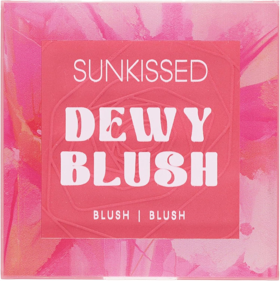 Sunkissed Dewy Blush for Radiant Cheeks, Soft Pink Hue, Long Lasting Color