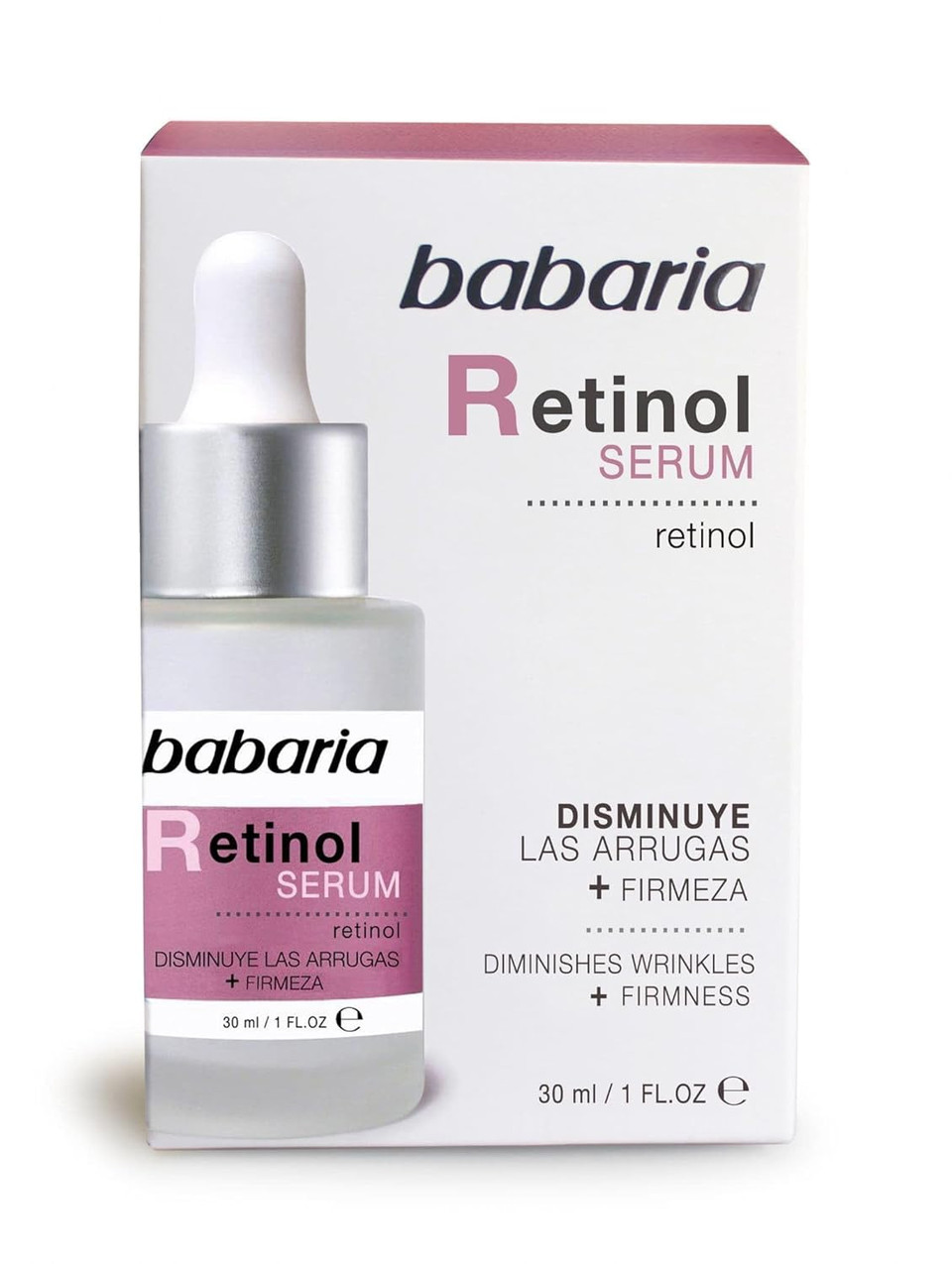 Babaria Retinol Face Serum, 1 Oz - Facial Moisturizer For Skin Care - Anti Aging Serum To Reduce Appearance Of Wrinkles - Improves Firmness And Elasticity - Light, Fast-Absorbing, Vegan Formula