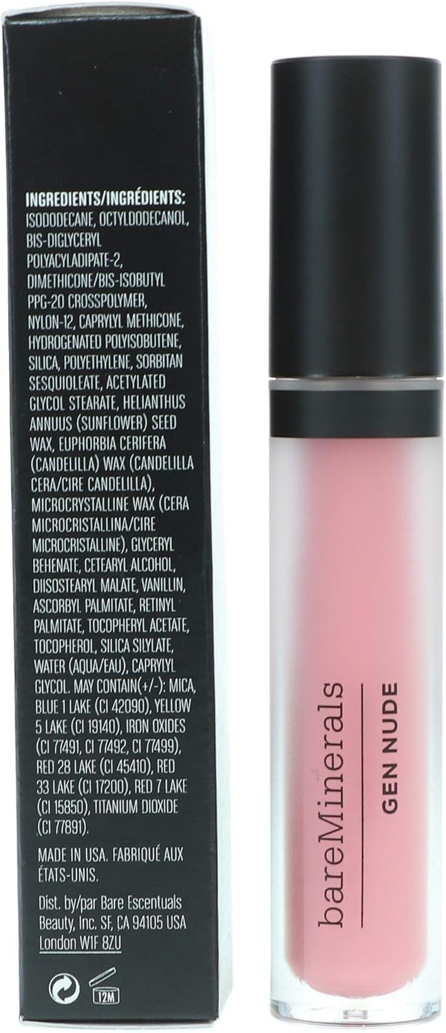 bareMinerals Gen Nude Matte Liquid Lip Color, Wink, 0.13 Fluid Ounce