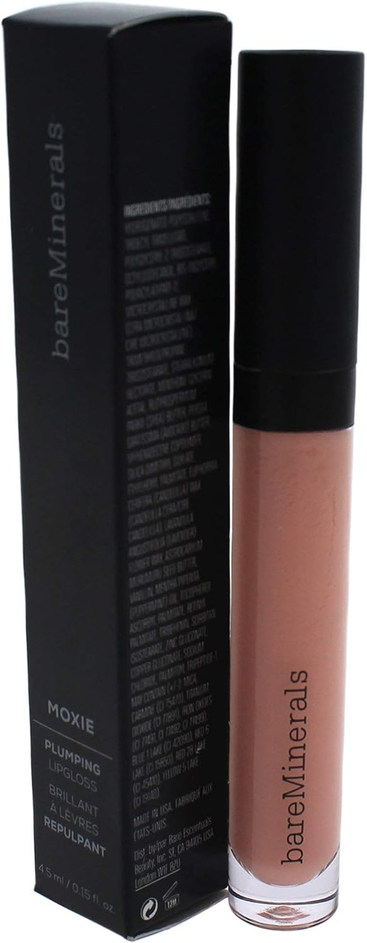 Moxie Plumping Lip Gloss - Charmer by bareMinerals for Women - 0.15 oz Lip Gloss Moxie Plumping Lip Gloss - Charmer by bareMinerals for Women - 0.15 oz Lip Gloss