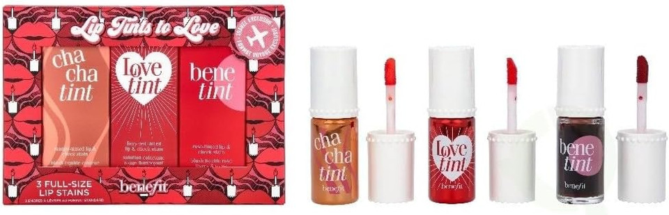 Benefit, Lip Tints to Love Set, 3 x 6 ml