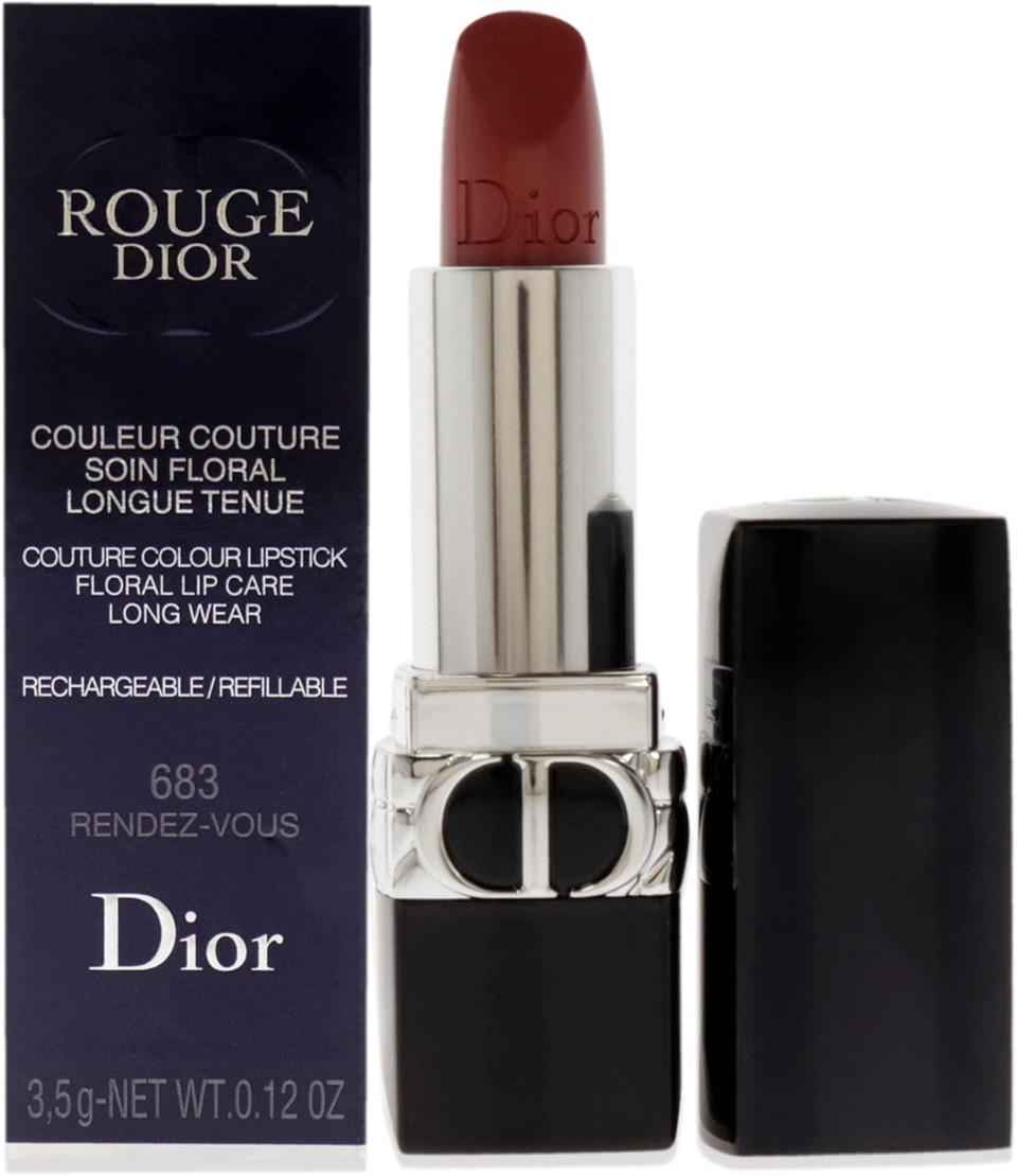 Christian Dior Rouge Dior Couture Lipstick Satin - 683 Rendez-Vous For Women 0.12 oz Lipstick (Refillable) Christian Dior Rouge Dior Couture Lipstick Satin - 683 Rendez-Vous For Women 0.12 oz Lipstick (Refillable)