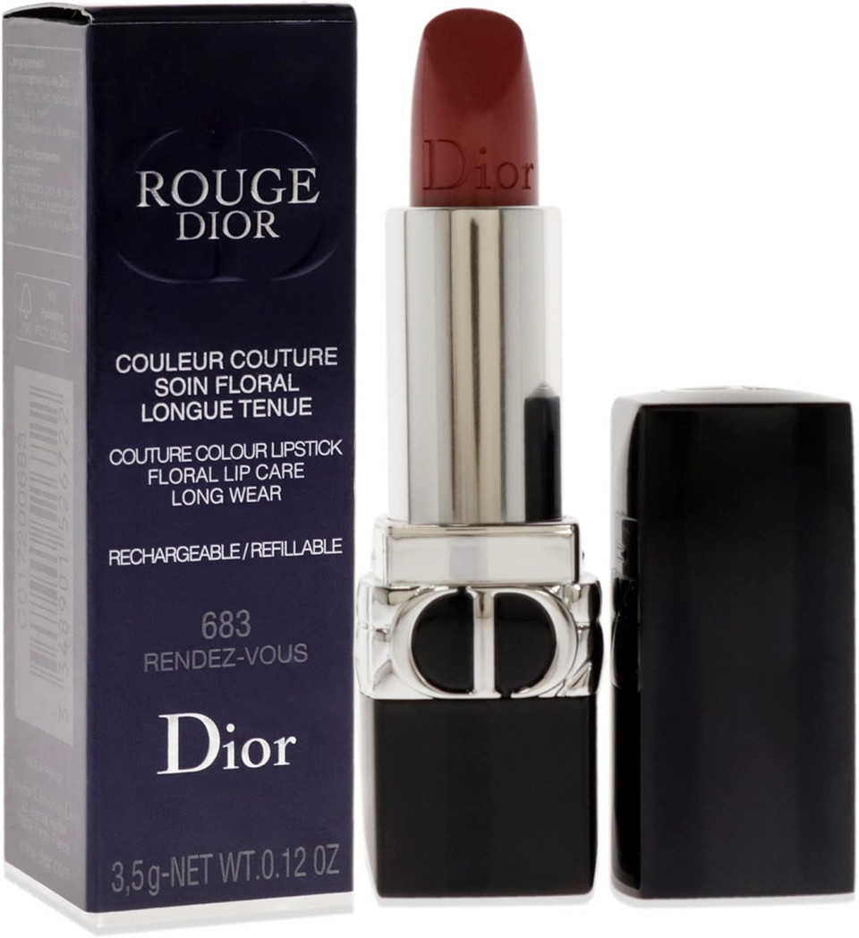 Christian Dior Rouge Dior Couture Lipstick Satin - 683 Rendez-Vous For Women 0.12 oz Lipstick (Refillable) Christian Dior Rouge Dior Couture Lipstick Satin - 683 Rendez-Vous For Women 0.12 oz Lipstick (Refillable)