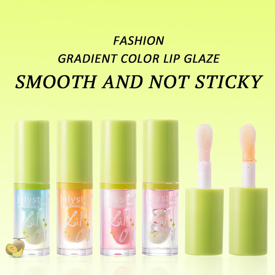 Julystar 4PCS Moisturizing Lip Glaze - Non-Sticky Hydration for Smooth, Glossy Lips - Affordable Luxury Lip Gloss Set Julystar 4PCS Moisturizing Lip Glaze - Non-Sticky Hydration for Smooth, Glossy Lips - Affordable Luxury Lip Gloss Set