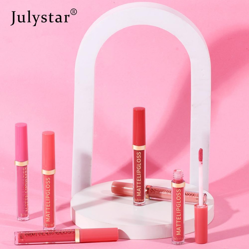 Matte Lipstick Lip Gloss, Non-Stick, Long Lasting, Non-Transfer, Lip Stain, 12ml (6, 12-color liquid lip gloss) Matte Lipstick Lip Gloss, Non-Stick, Long Lasting, Non-Transfer, Lip Stain, 12ml (6, 12-color liquid lip gloss)