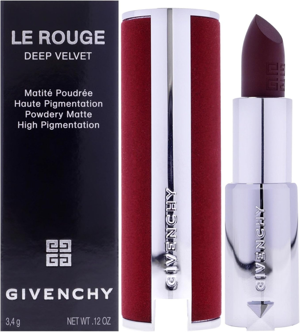 Le Rouge Deep Velvet Matte Lipstick - N38 Grenat Fume by Givenchy for Women - 0.11 oz Lipstick