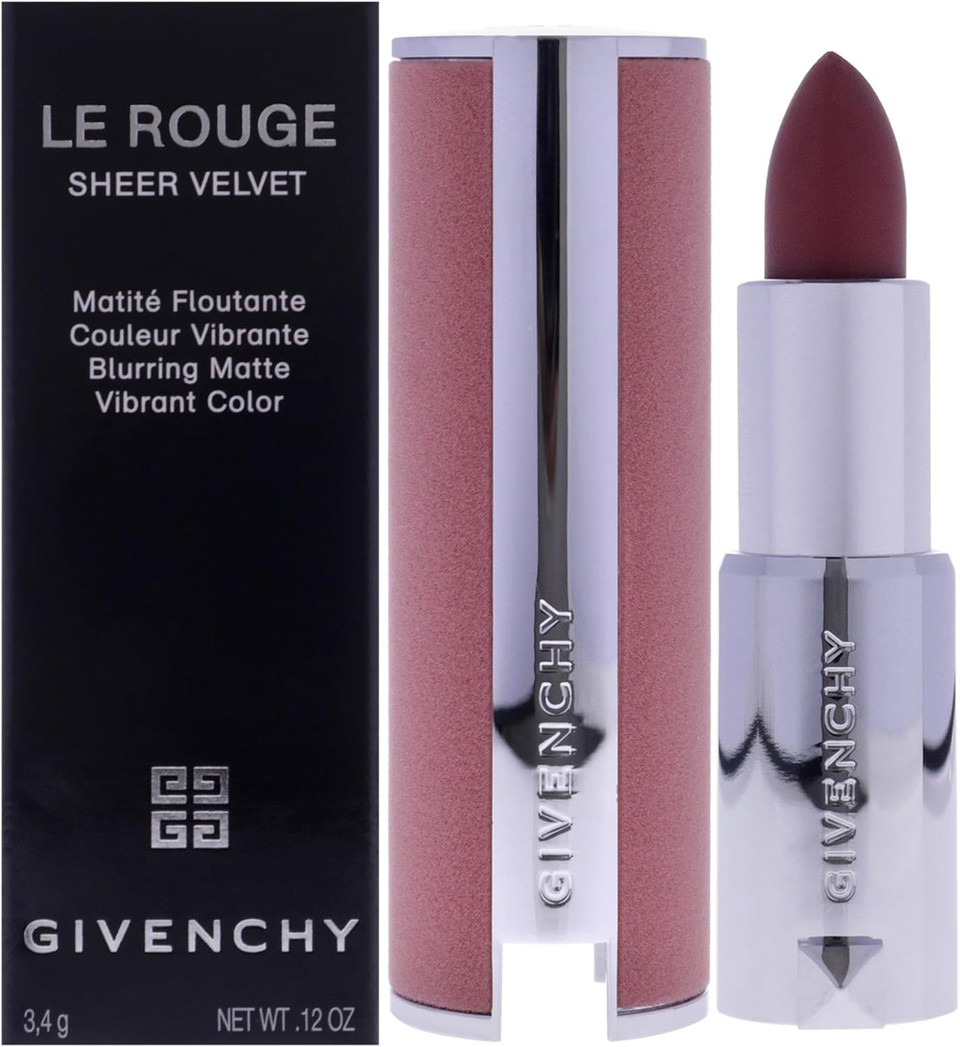 Le Rouge Sheer Velvet Matte Lipstick - N27 Rouge Infuse by Givenchy for Women - 0.11 oz Lipstick