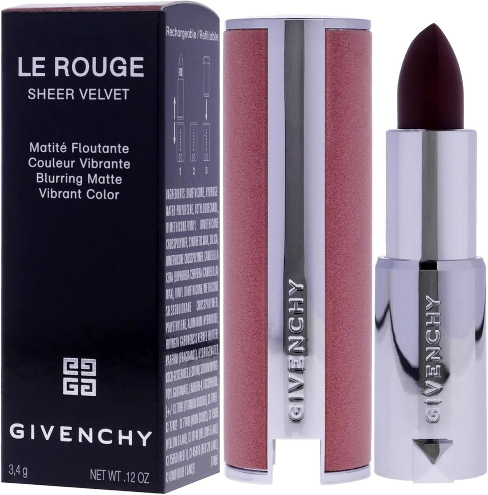 Le Rouge Sheer Velvet Matte Lipstick - N39 Rouge Grenat by Givenchy for Women - 0.11 oz Lipstick