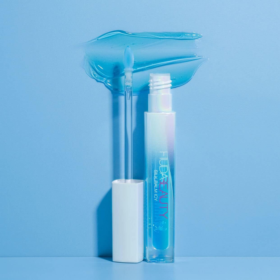 Huda Beauty Solk Balm Icy Lip Gloss Voluminizer