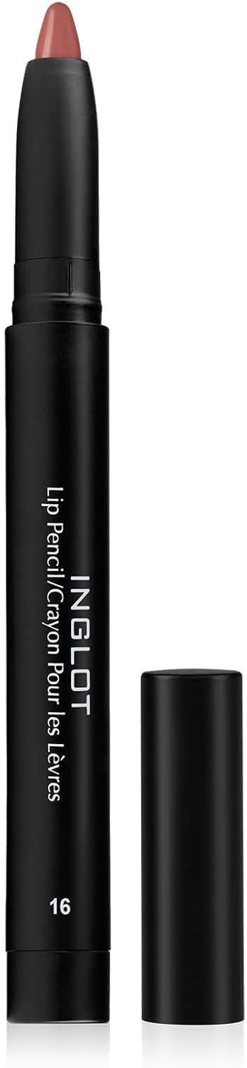 Inglot AMC Lip Pencil Matte  Long-Lasting | Matte Lip Liner for Precise | High-Pigment | Creamy Texture for Easy Application and Intense Matte Finish | 1.8 g | 16