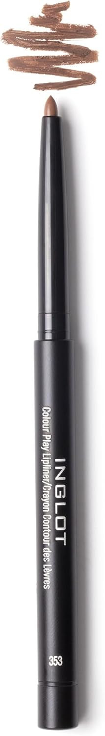 Inglot Colour Play Lipliner  Smooth Application with Rich, Vibrant Color for Perfect Lip Contour | Long-Lasting | Precise Lip Liner | Creamy Texture and Intense Pigmentation | 3 g | 353