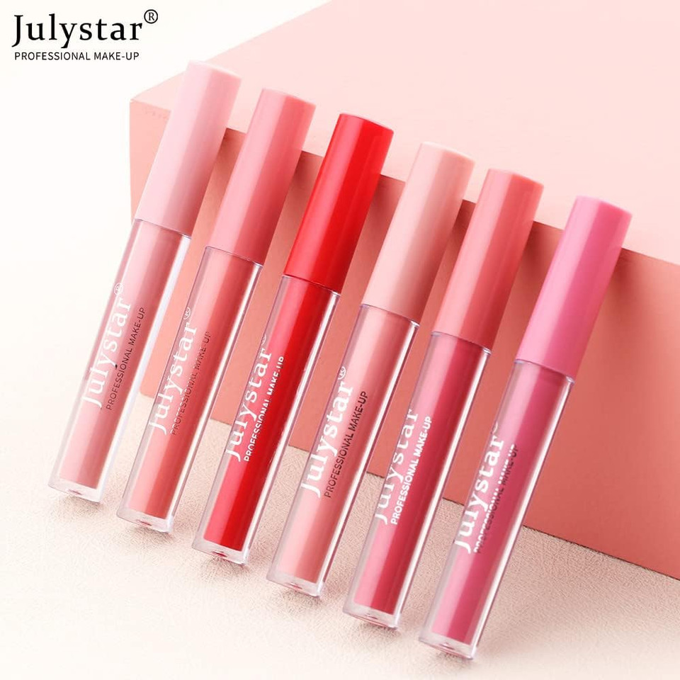 Julystar Matte lip glaze, matte lipstick, non-stick cup, non-fading lip gloss, genuine makeup (01#) Julystar Matte lip glaze, matte lipstick, non-stick cup, non-fading lip gloss, genuine makeup (01#)