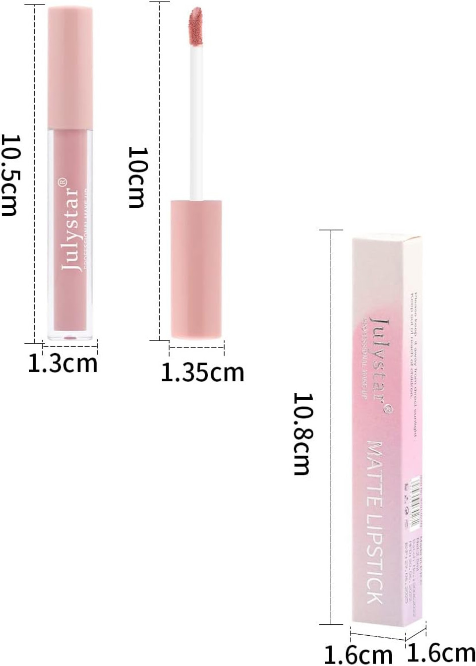 Julystar Matte lip glaze, matte lipstick, non-stick cup, non-fading lip gloss, genuine makeup (01#) Julystar Matte lip glaze, matte lipstick, non-stick cup, non-fading lip gloss, genuine makeup (01#)