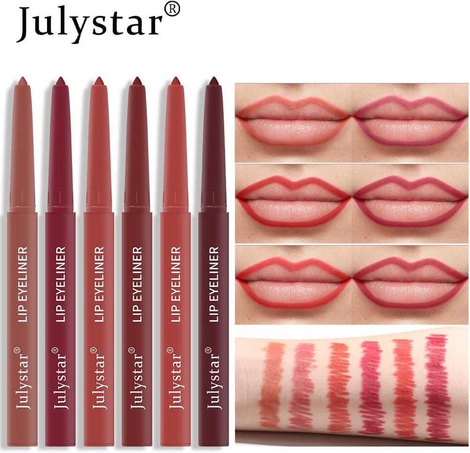 Julystar waterproof, sweat-proof and colorfast automatic lip liner matte multicolor decorative lip liner (01#) Julystar waterproof, sweat-proof and colorfast automatic lip liner matte multicolor decorative lip liner (01#)