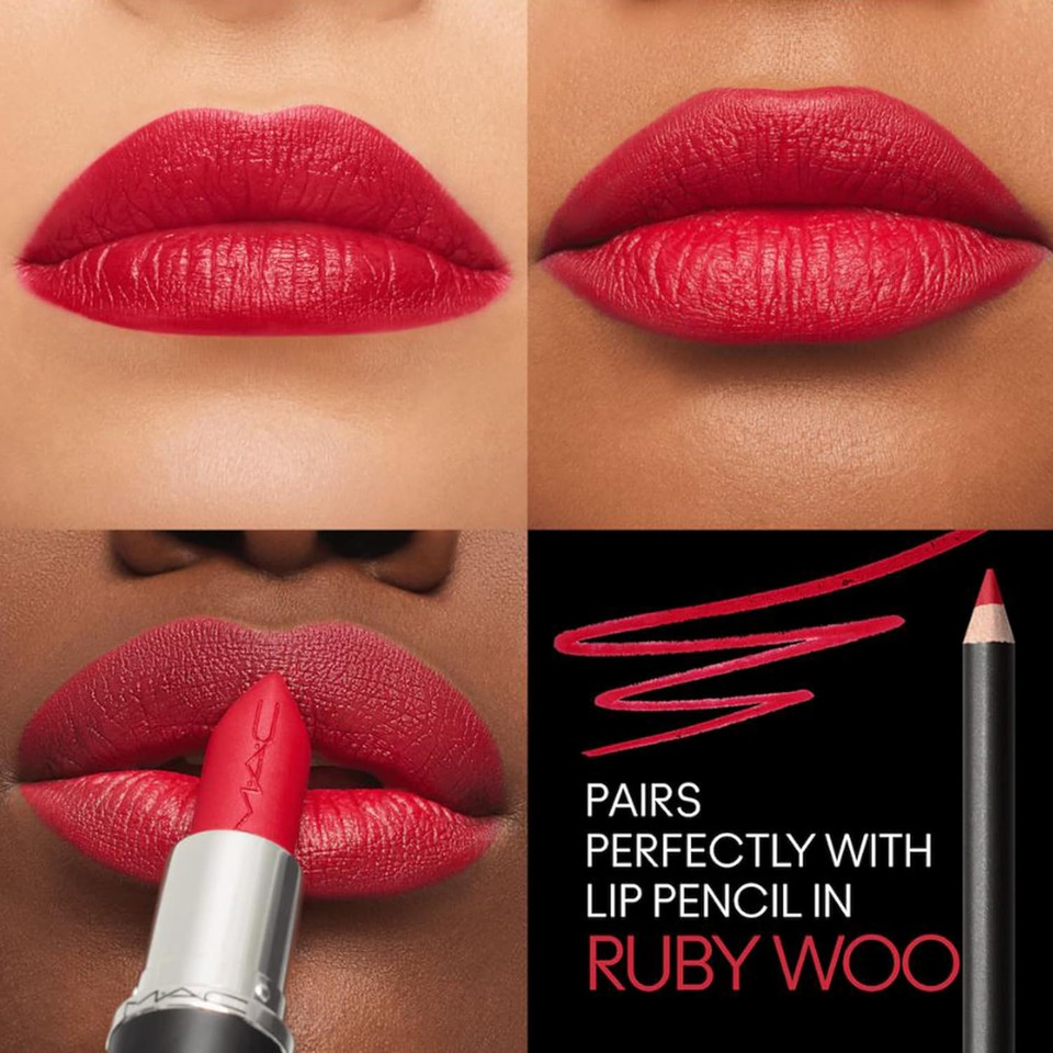 MAC Macximal Silky Matte Lipstick - Ruby Woo 3,5 g