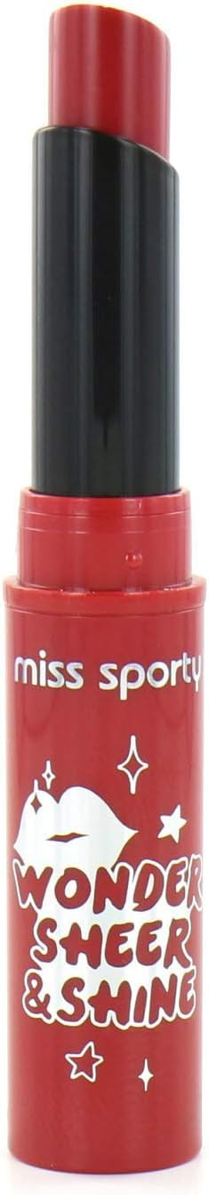 MISS SPORTY Sheer Shine Lipstick Tinged Red 400