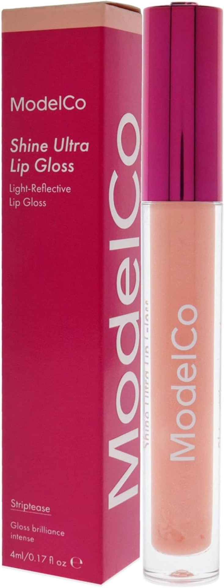 ModelCo Shine Ultra Lip Gloss - Transparent for Women 0.17 oz Lip Gloss