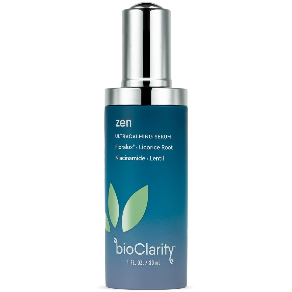 Bioclarity Zen Redness Serum | Ultracalming Serum For Redness-Prone Skin | 100% Vegan, Clean Ingredients | Contains Floralux Naturally Made From Chlorophyll | 1 Fl. Oz