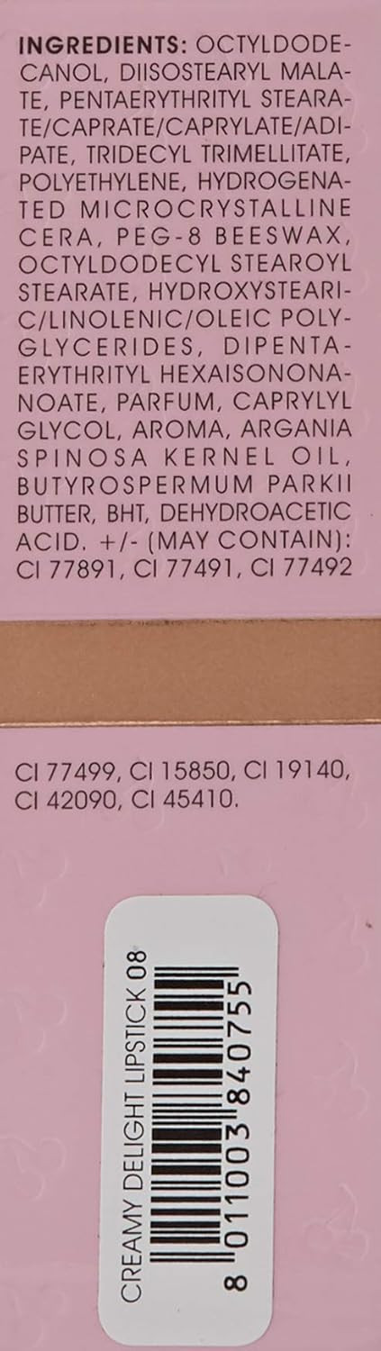 NAJ-OLEARI Cremay Delight Lipstick Make-up Face Woman 08 Rosa Mallow