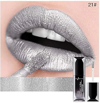 Pudaier 21-color matte liquid lipstick lasting non-stick cup non-fading lip glaze makeup (6#)