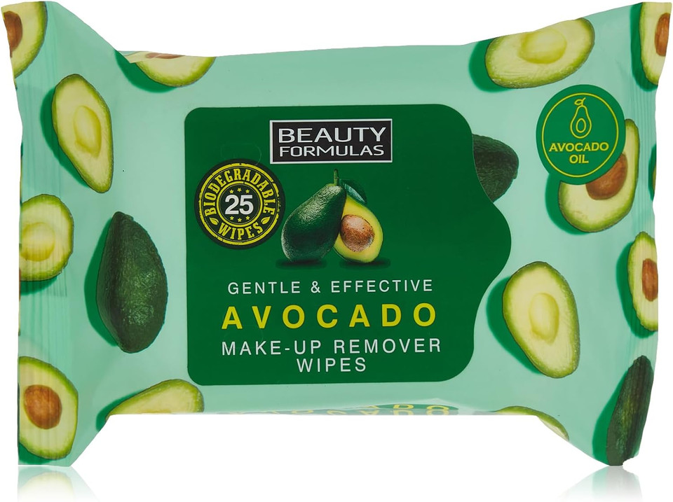 BEAUTY FORMULAS AVOCADO MAKE UP REMOVER WIPES