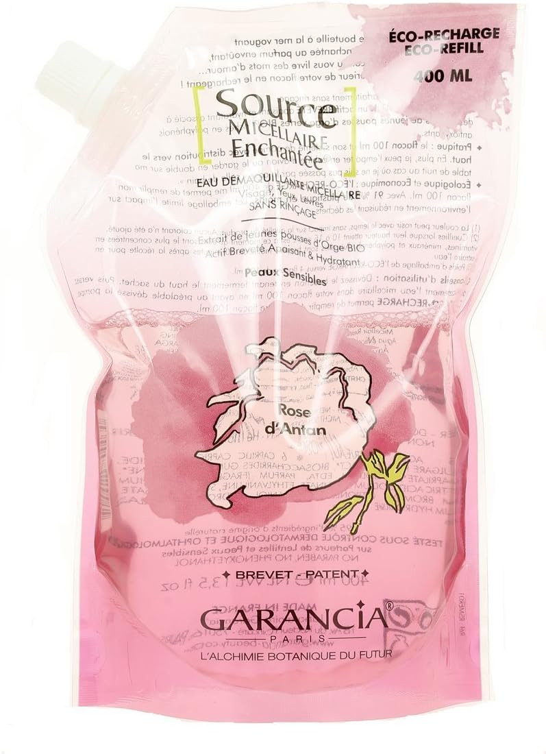 Garancia Source Micellaire Enchantée Micellar Cleansing Water Old Rose Eco-Refill 400ml