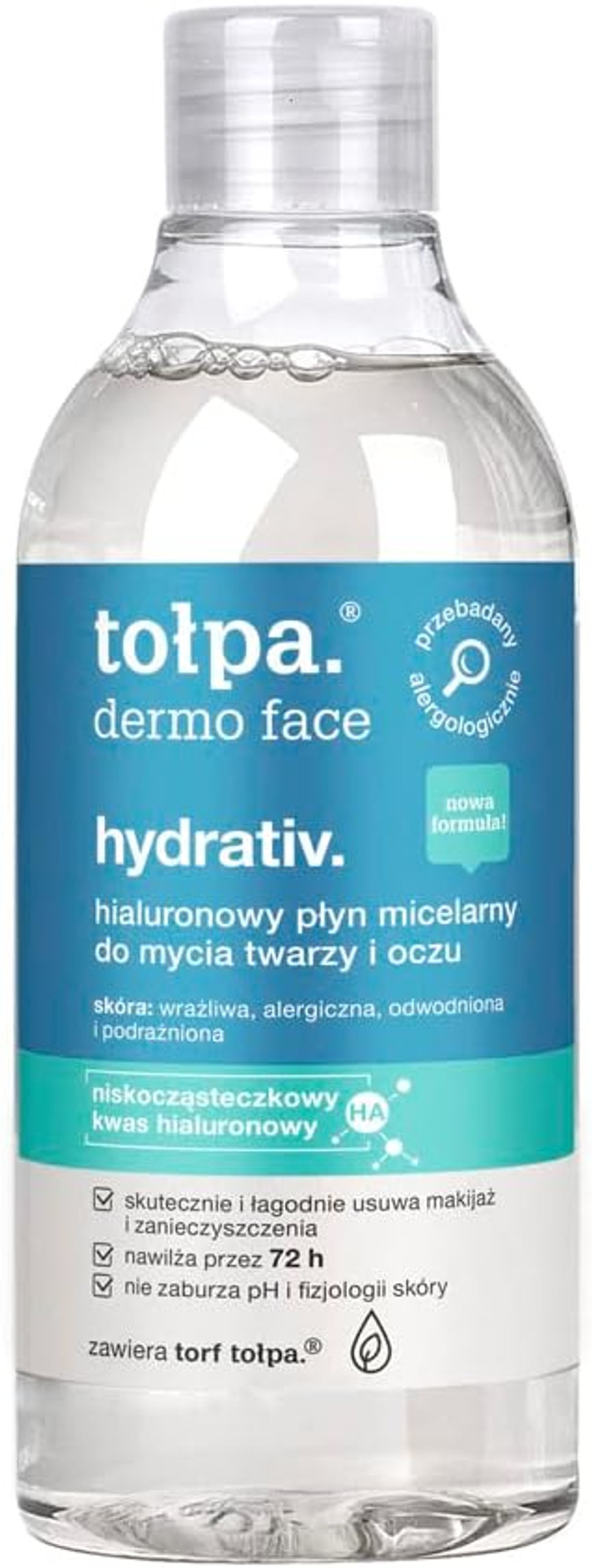 Dermo Face Hydrativ Moisturizing Micellar Water For Washing The Face & Eyes, 400 Ml