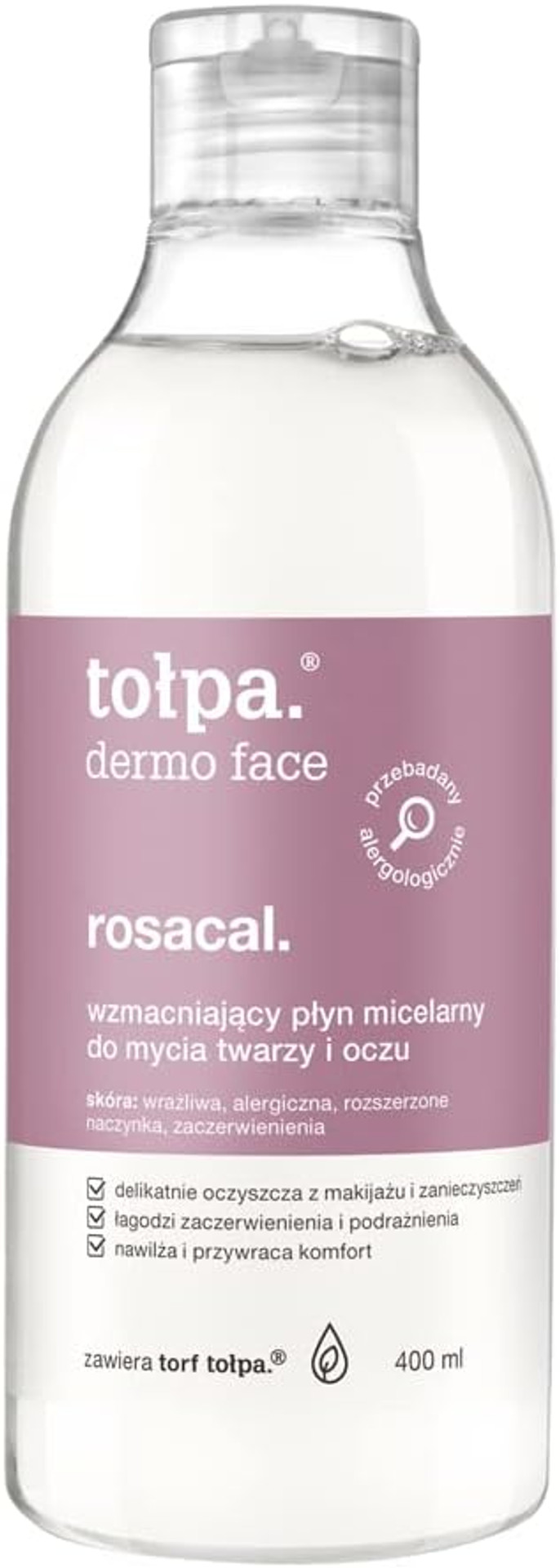TOLPA DERMO FACE ROSACAL STRENGTHENING MICELLAR SOLUTION FOR FACE AND EYES