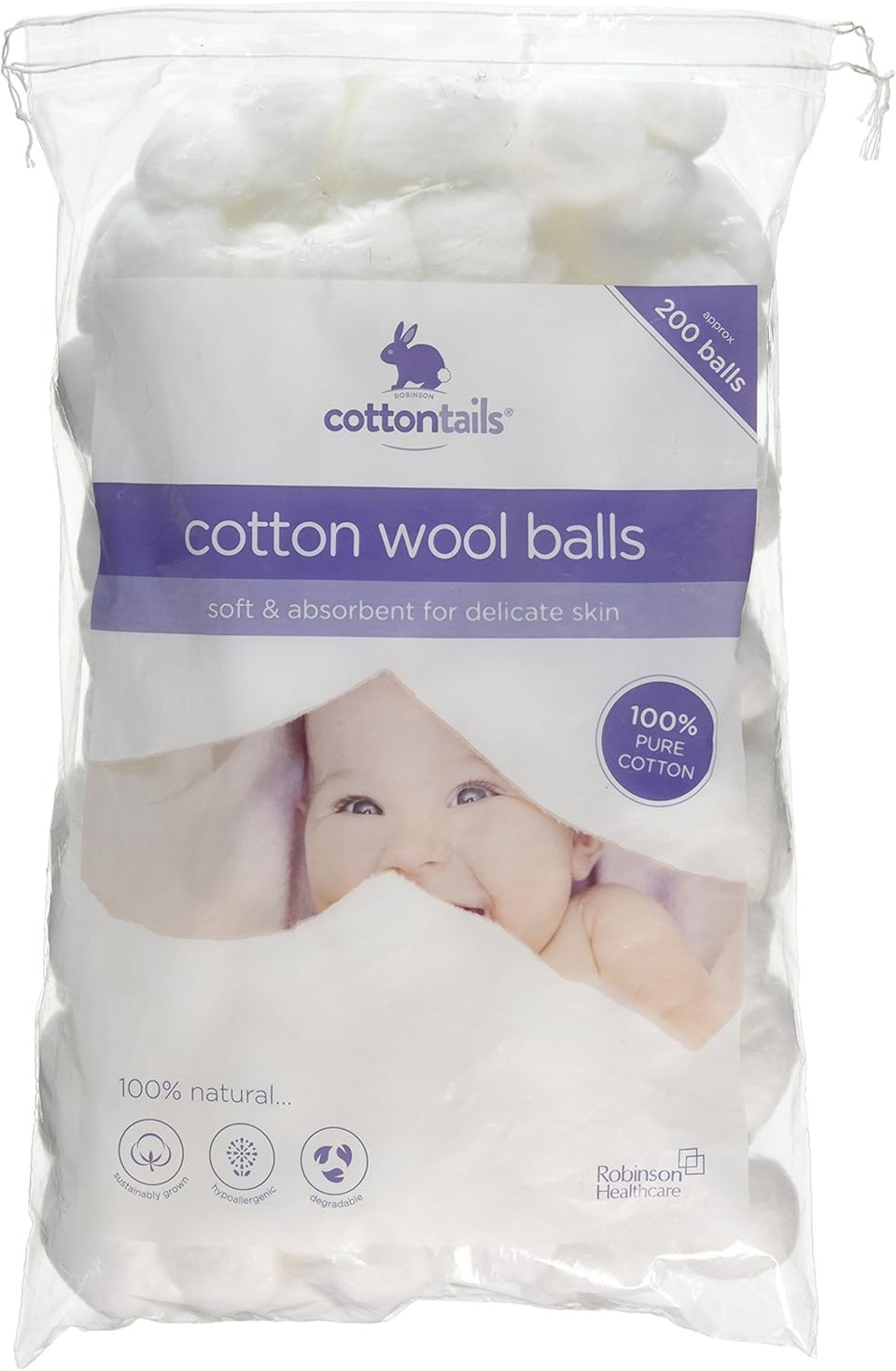 Cottontails Baby Cotton Balls 200's