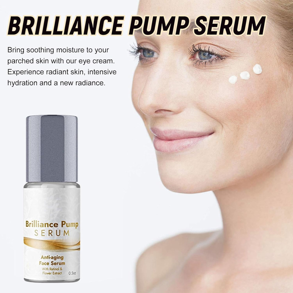 Brilliance Pump Serum, Brilliance Pump Anti Aging Serum, Brilliance Pump Eye Serum, Brilliance Pump Anti Wrinkle Skin Care Serum, Anti Aging Face Serum(2Pcs)