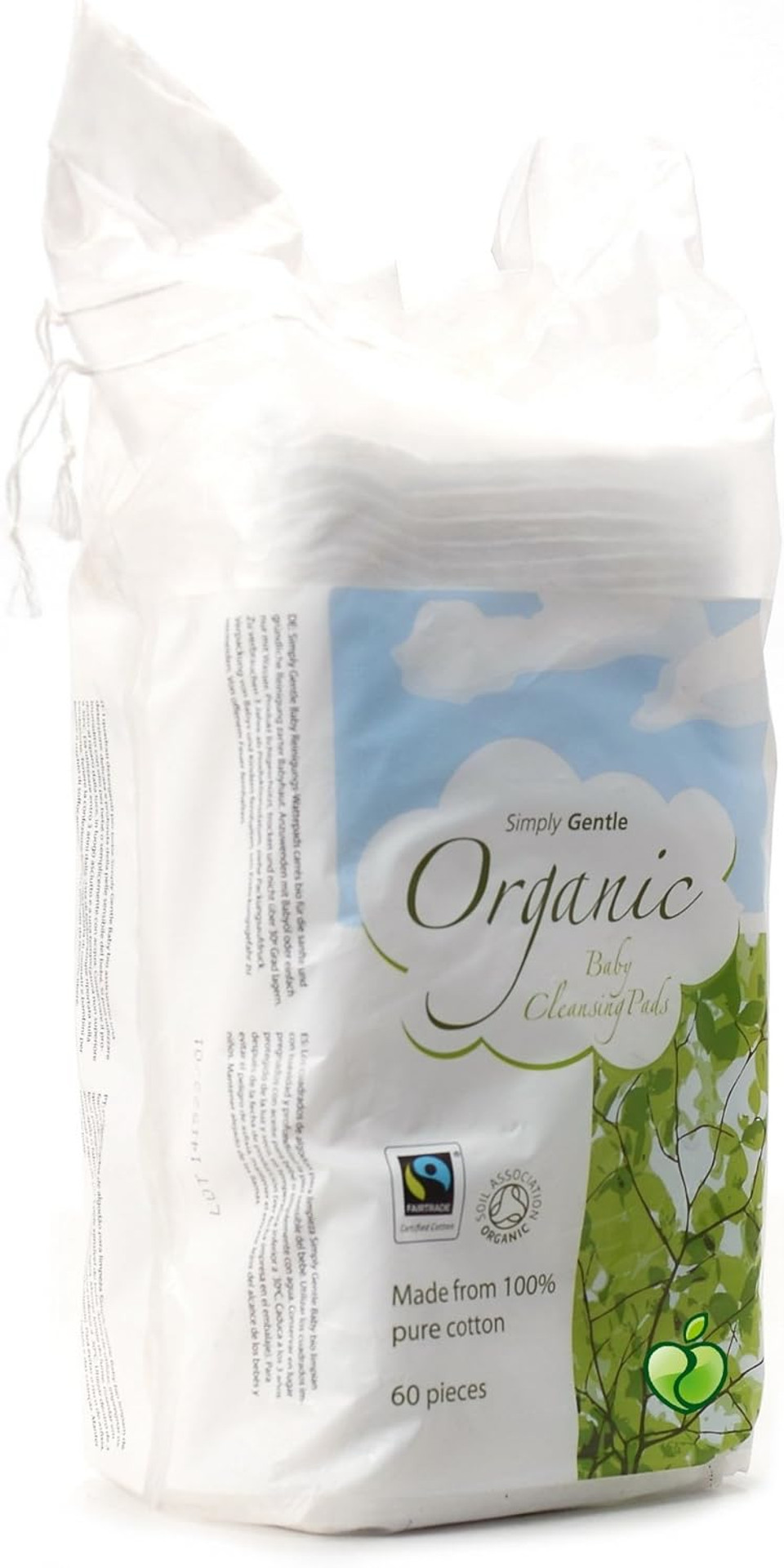 (4 PACK) - Simply Gentle - Baby Cleansing Pads | 60's | 4 PACK BUNDLE